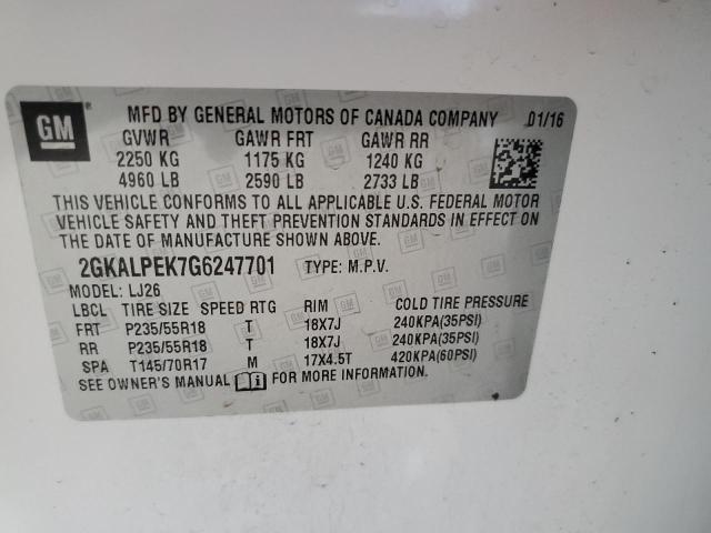 2GKALPEK7G6247701 GMC Terrain Slt