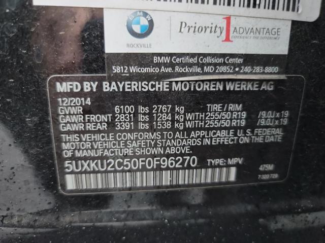 5UXKU2C50F0F96270 BMW X6 Xdrive35i