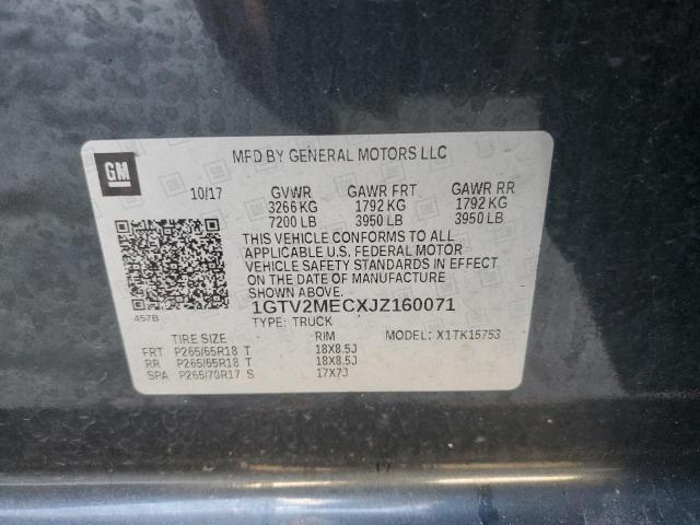 1GTV2MECXJZ160071 GMC Sierra K1500 Sle