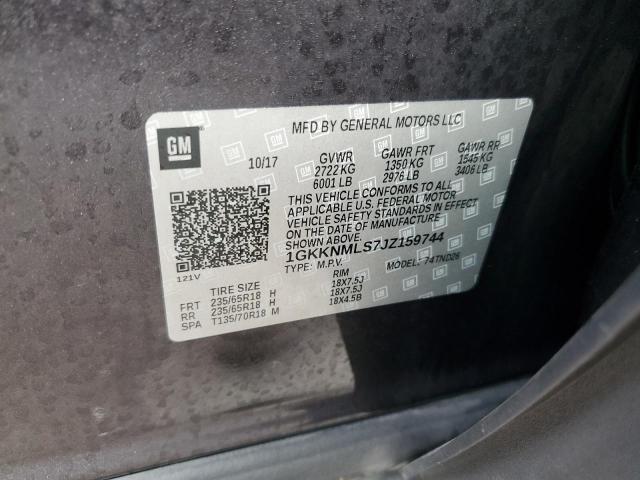 1GKKNMLS7JZ159744 GMC Acadia Slt-1