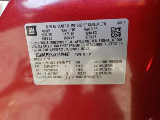 2GKALREK0F6349447 GMC Terrain Sle