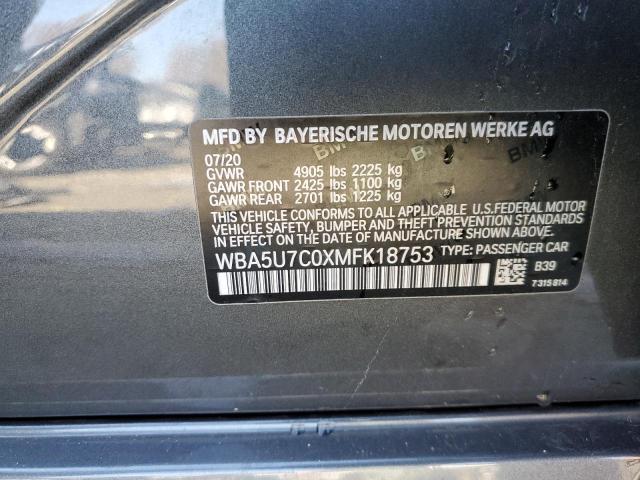 WBA5U7C0XMFK18753 BMW M340I