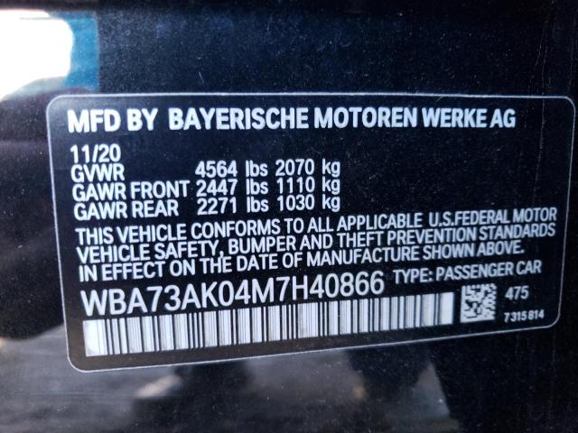 WBA73AK04M7H40866 BMW 228XI