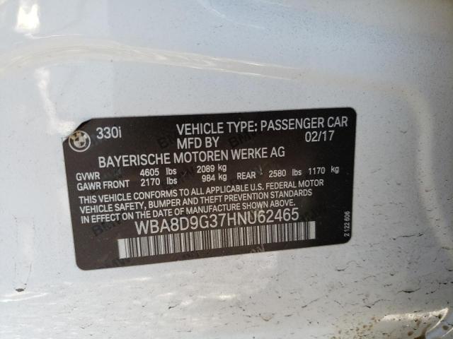 WBA8D9G37HNU62465 BMW 330 XI