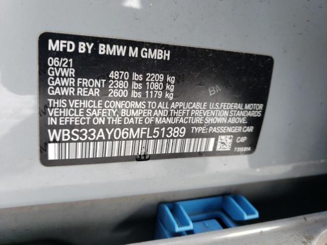 WBS33AY06MFL51389 BMW M3 Competition