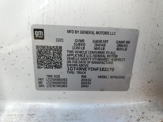 1GT49NEY5NF182270 GMC Sierra K2500 Slt