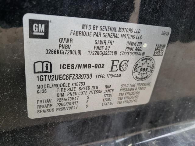 1GTV2UEC6FZ339750 GMC Sierra K1500 Sle
