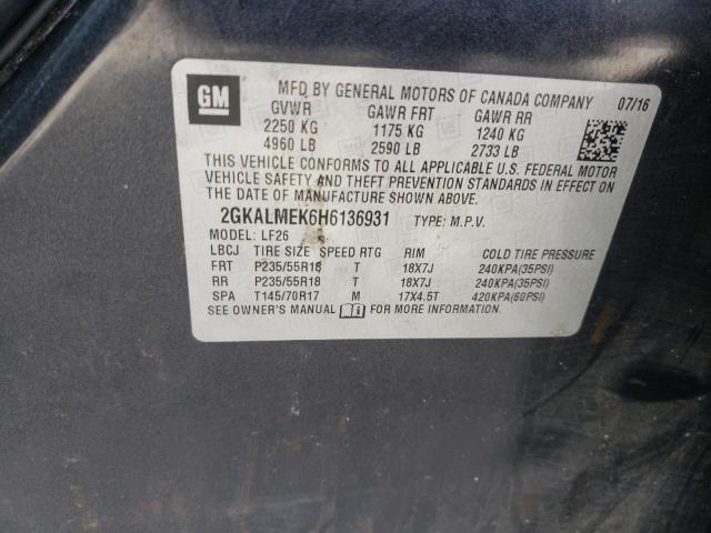 2GKALMEK6H6136931 GMC Terrain Sle