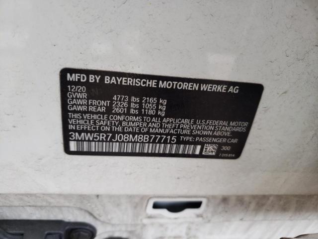 3MW5R7J08M8B77715 BMW 330XI