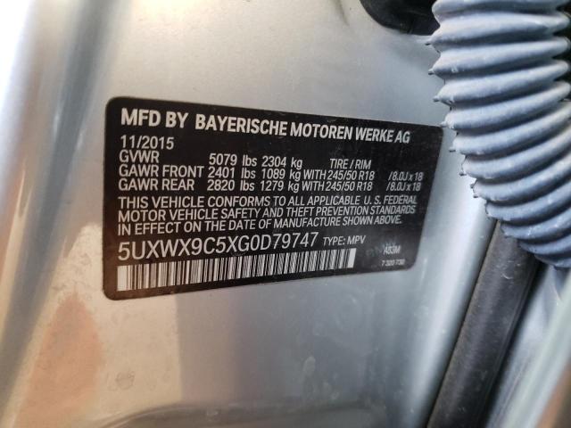 5UXWX9C5XG0D79747 BMW X3 Xdrive28i