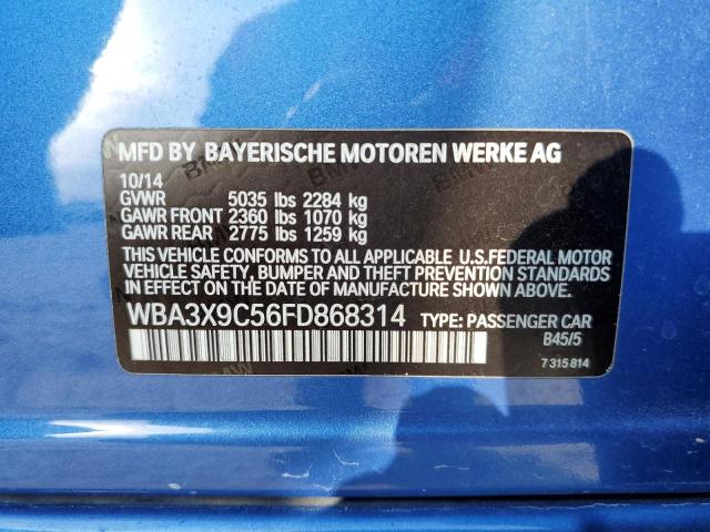 WBA3X9C56FD868314 BMW 335 Xigt