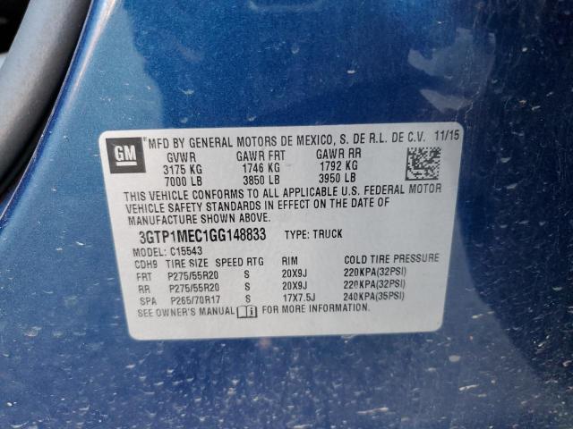 3GTP1MEC1GG148833 GMC Sierra C1500 Sle