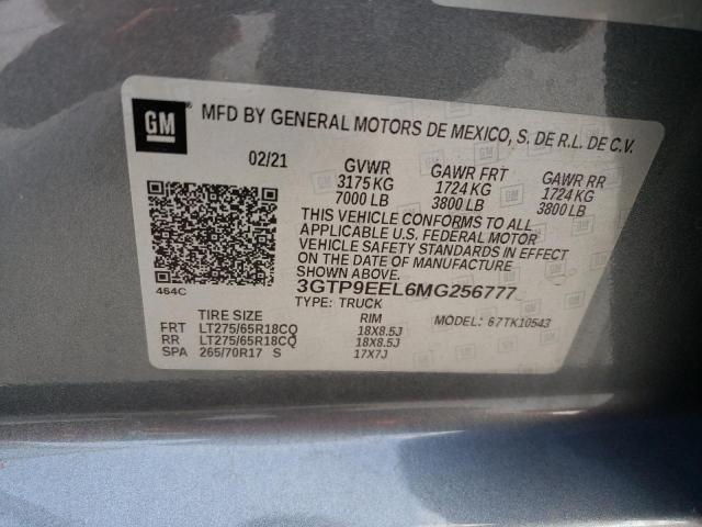 3GTP9EEL6MG256777 GMC Sierra K1500 At4