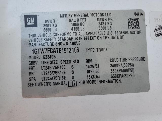 1GTW7FCA7E1912106 GMC Savana G2500