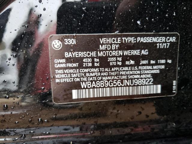 WBA8B9G56JNU98922 BMW 330 I