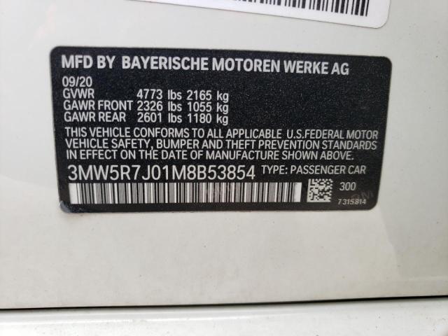 3MW5R7J01M8B53854 BMW 330XI