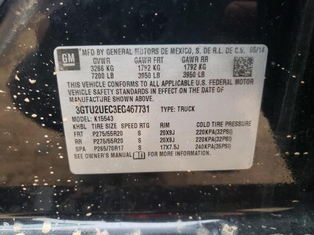 3GTU2UEC3EG467731 GMC Sierra K1500 Sle