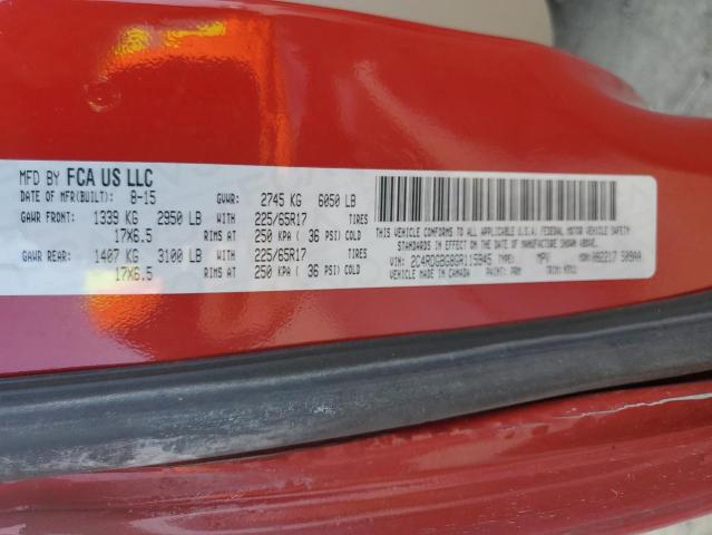 2C4RDGBG8GR115945 Dodge Grand Caravan Se