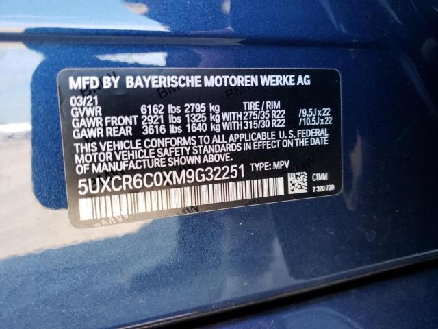 5UXCR6C0XM9G32251 BMW X5 Xdrive40i