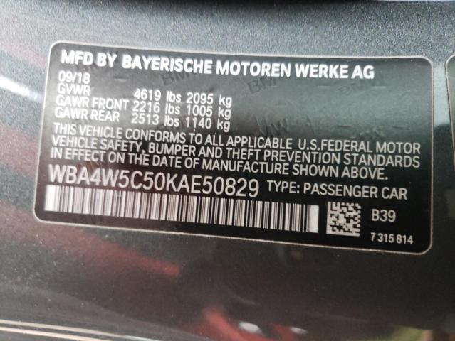 WBA4W5C50KAE50829 BMW 430xi