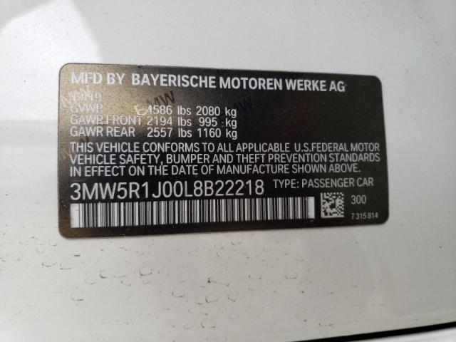 3MW5R1J00L8B22218 BMW 330I