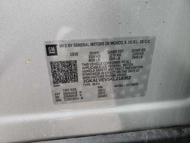 3GKALVEV5KL218362 GMC Terrain Slt