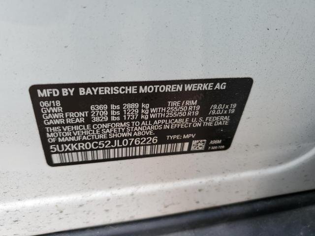5UXKR0C52JL076226 BMW X5 Xdrive35i