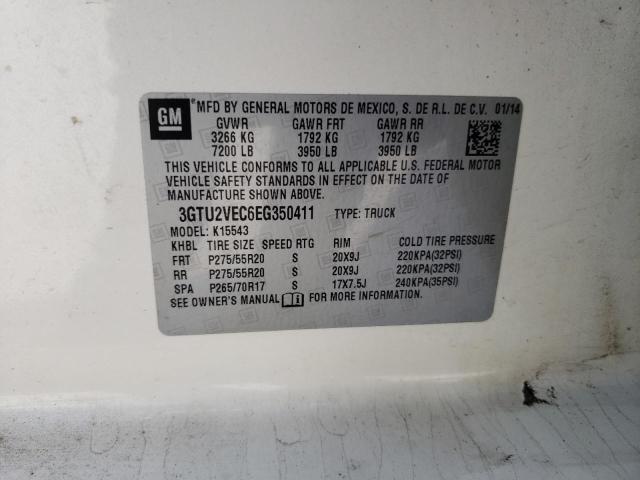 3GTU2VEC6EG350411 GMC Sierra K1500 Slt