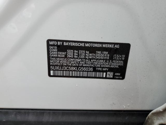5UXUJ3C58KLG56036 BMW X4 Xdrive30i