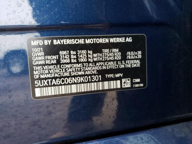 5UXTA6C06N9K01301 BMW X5 Xdrive45e