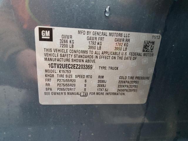 1GTV2UEC2EZ203369 GMC Sierra K1500 Sle