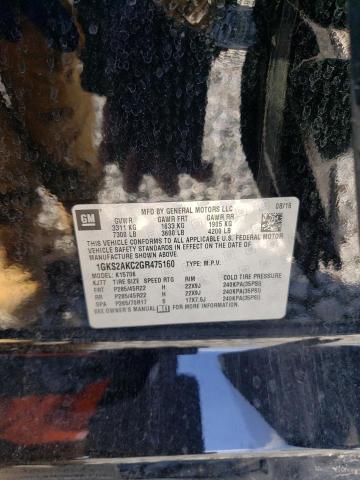 1GKS2AKC2GR475160 GMC YUKON SLE