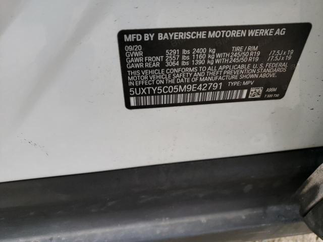 5UXTY5C05M9E42791 BMW X3 Xdrive30i
