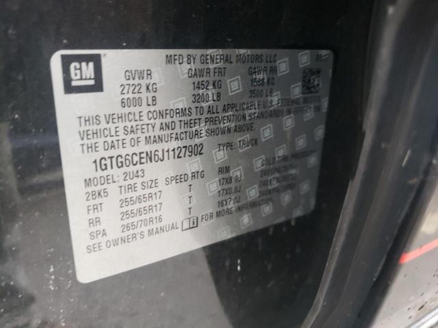 1GTG6CEN6J1127902 GMC CANYON SLE