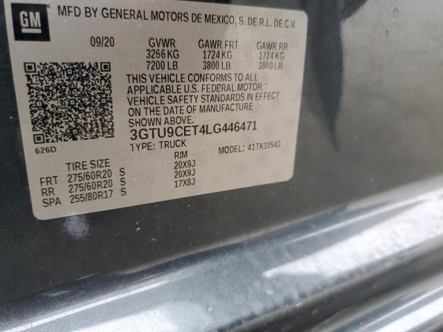 3GTU9CET4LG446471 GMC Sierra K1500 Elevation