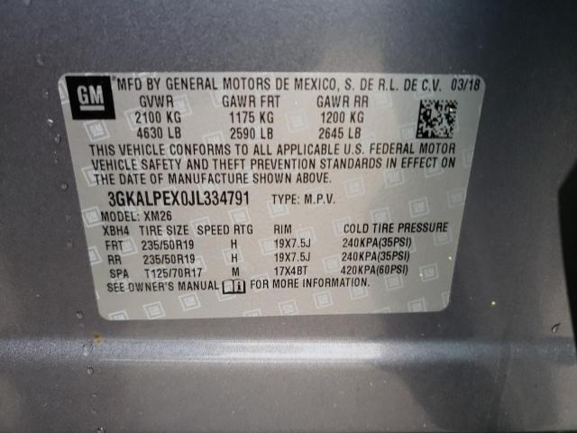 3GKALPEX0JL334791 GMC Terrain Slt