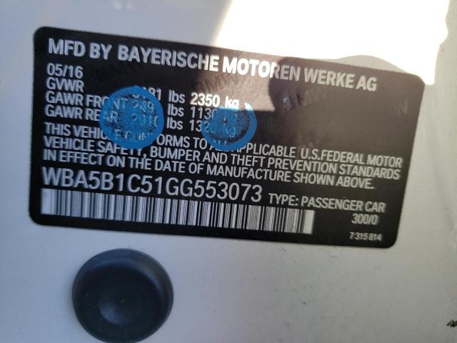 WBA5B1C51GG553073 BMW 535 I