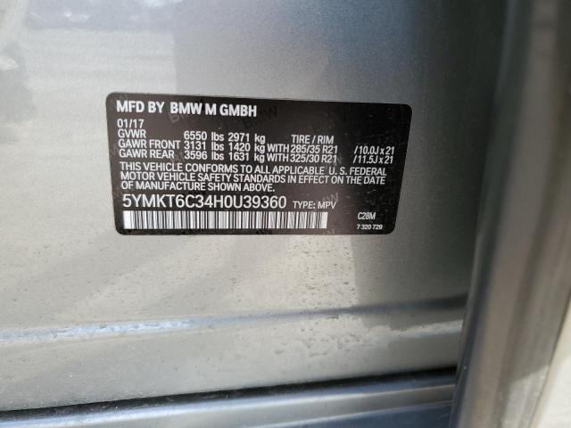 5YMKT6C34H0U39360 BMW X5 M