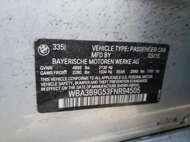 WBA3B9G53FNR94505 BMW 335 XI