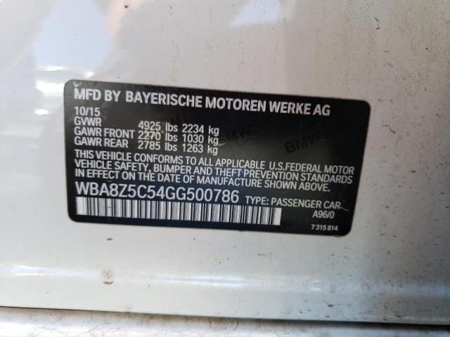 WBA8Z5C54GG500786 BMW 328 Xigt Sulev