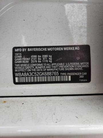 WBA8A3C52GK688765 BMW 320 XI