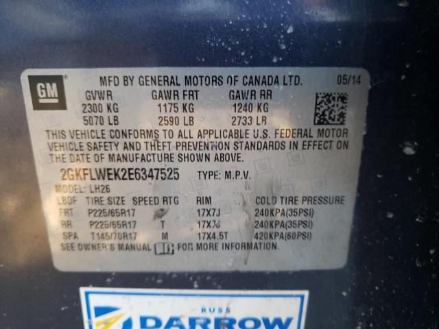 2GKFLWEK2E6347525 GMC Terrain Sle
