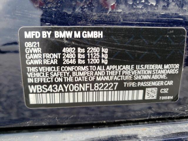 WBS43AY06NFL82227 BMW M3 Competition