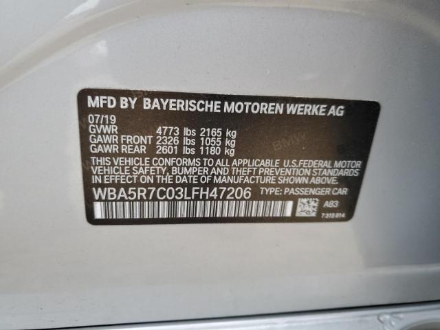 WBA5R7C03LFH47206 BMW 330XI