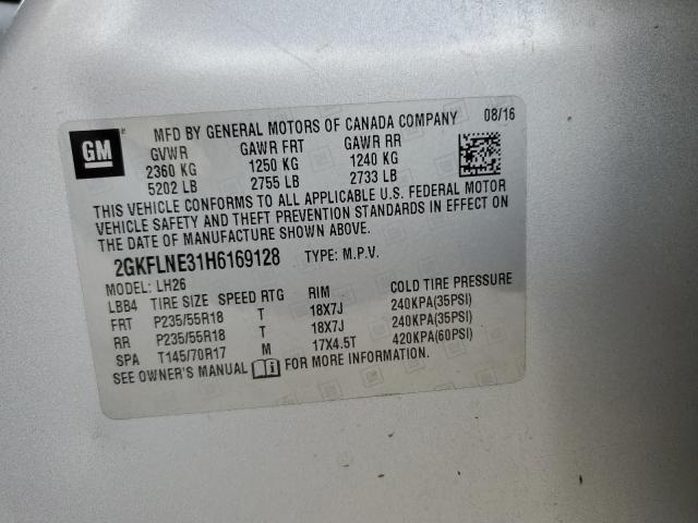 2GKFLNE31H6169128 GMC Terrain Sle