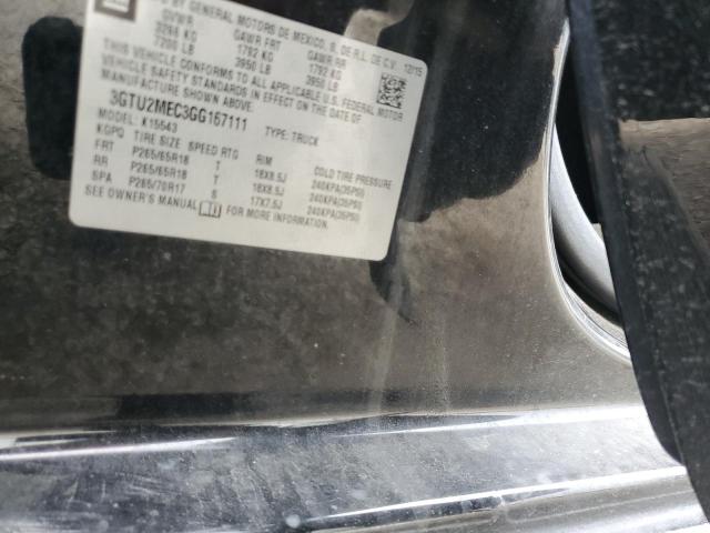 3GTU2MEC3GG167111 GMC Sierra K1500 Sle
