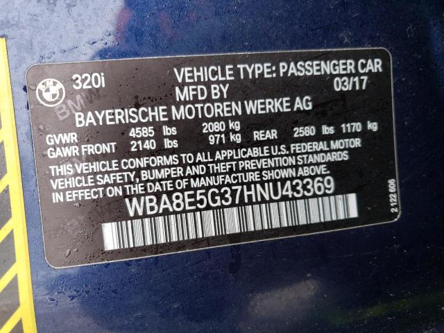 WBA8E5G37HNU43369 BMW 320 XI
