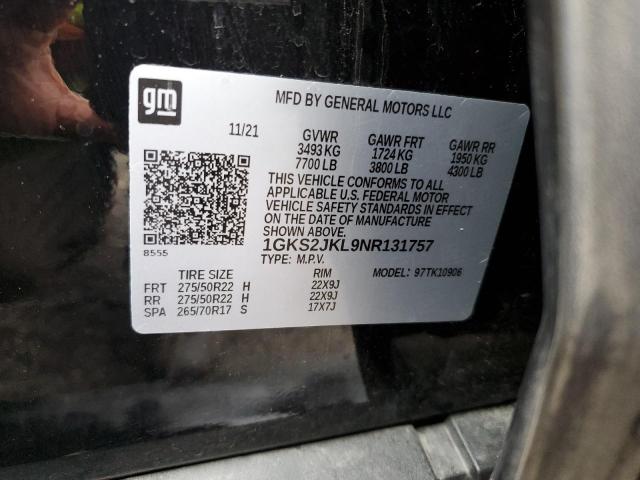 1GKS2JKL9NR131757 GMC YUKON XL DENALI