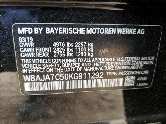 WBAJA7C50KG911292 BMW 530 XI