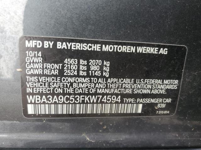 WBA3A9C53FKW74594 BMW 335 I